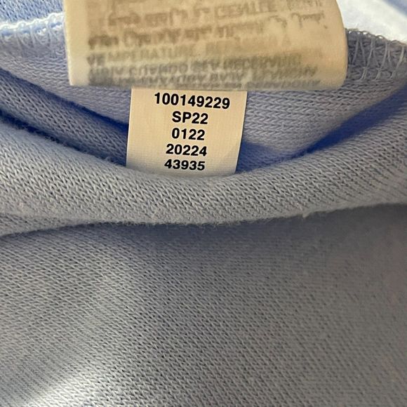 Bar III NWT Women Bodycon V-Neck Terry Cloth Mini Dress Blue Whisper Open Back L - Picture 9 of 9